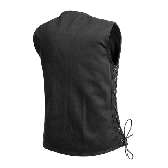 Tiff Women's Motorcycle Twill Vest - Size M - Picture 3 of 5